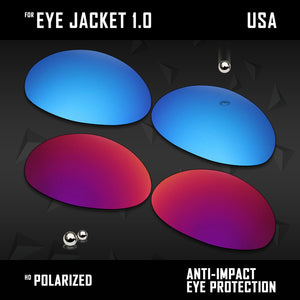 Anti Scratch Polarized Replacement Lenses for-Oakley Eye Jacket 1.0