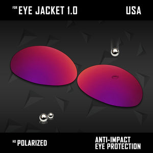 Anti Scratch Polarized Replacement Lenses for-Oakley Eye Jacket 1.0