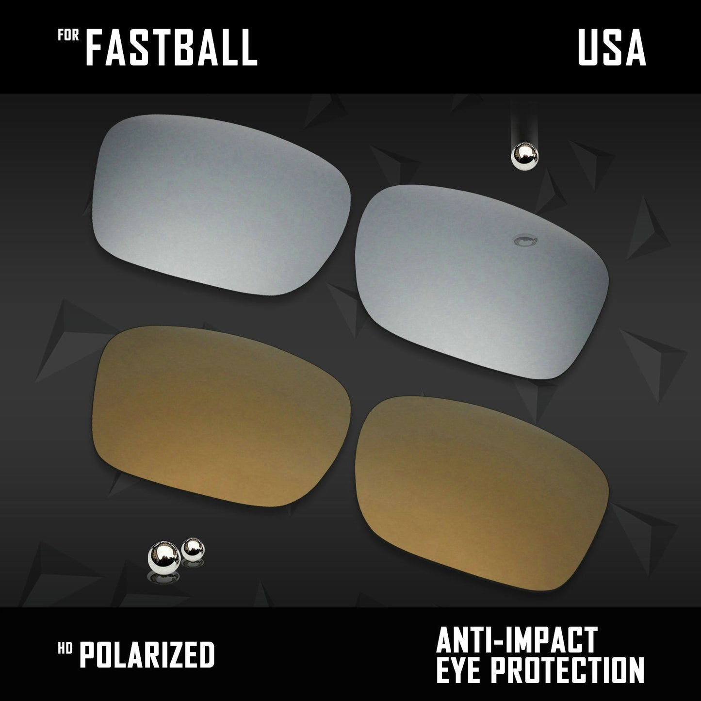 Anti Scratch Polarized Replacement Lenses for-Arnette Fastball