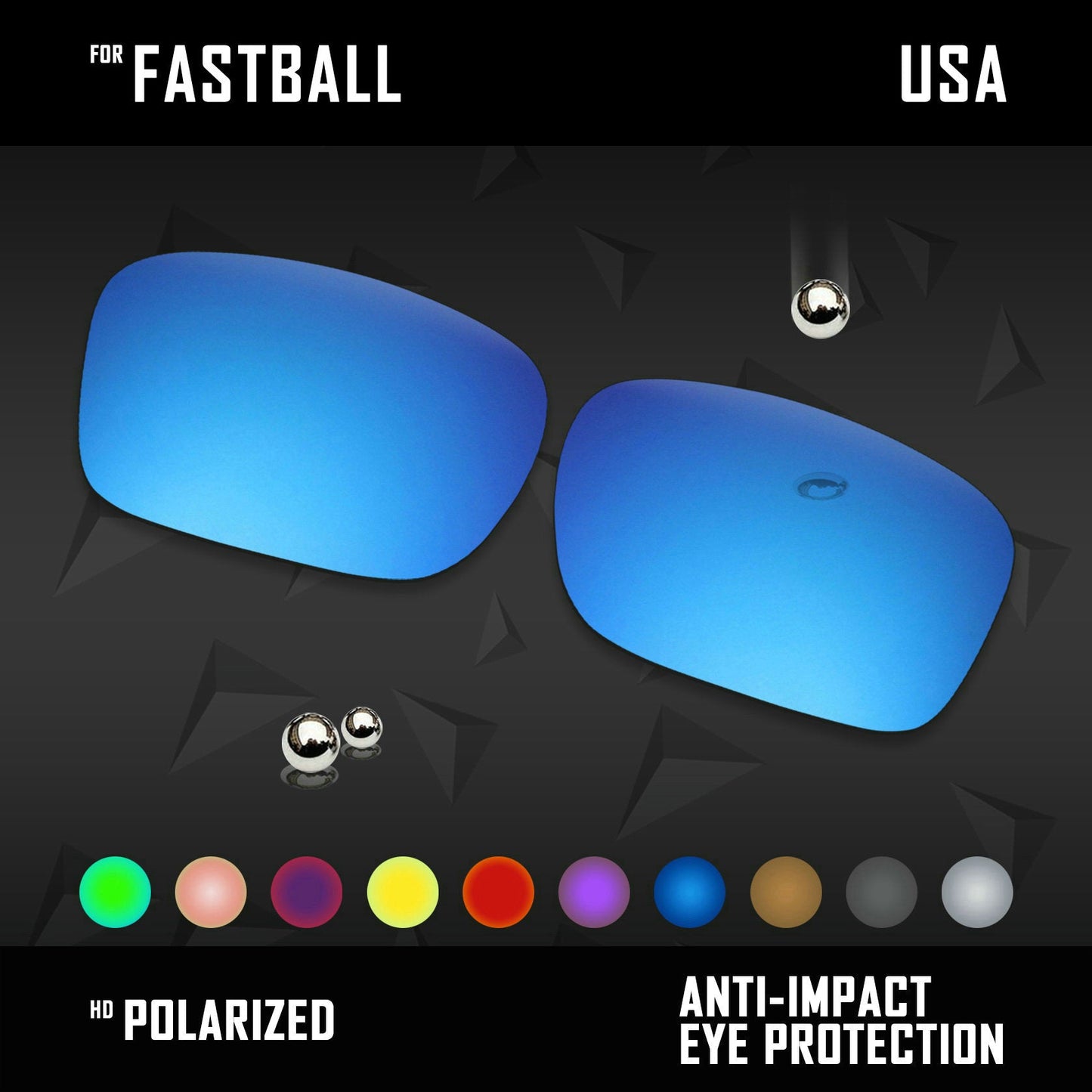Anti Scratch Polarized Replacement Lenses for-Arnette Fastball