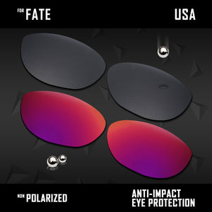 Anti Scratch Polarized Replacement Lenses for-Oakley Fate