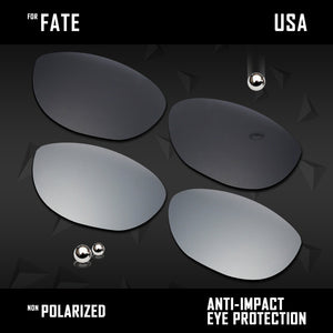Anti Scratch Polarized Replacement Lenses for-Oakley Fate