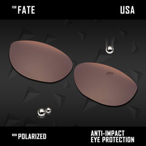 Anti Scratch Polarized Replacement Lenses for-Oakley Fate