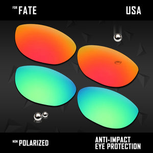 Anti Scratch Polarized Replacement Lenses for-Oakley Fate