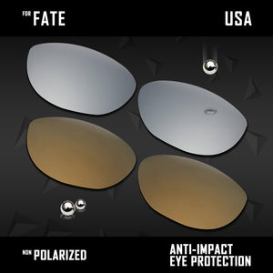 Anti Scratch Polarized Replacement Lenses for-Oakley Fate