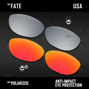 Anti Scratch Polarized Replacement Lenses for-Oakley Fate