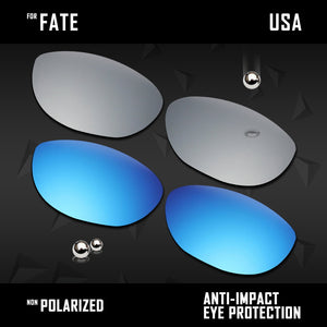 Anti Scratch Polarized Replacement Lenses for-Oakley Fate