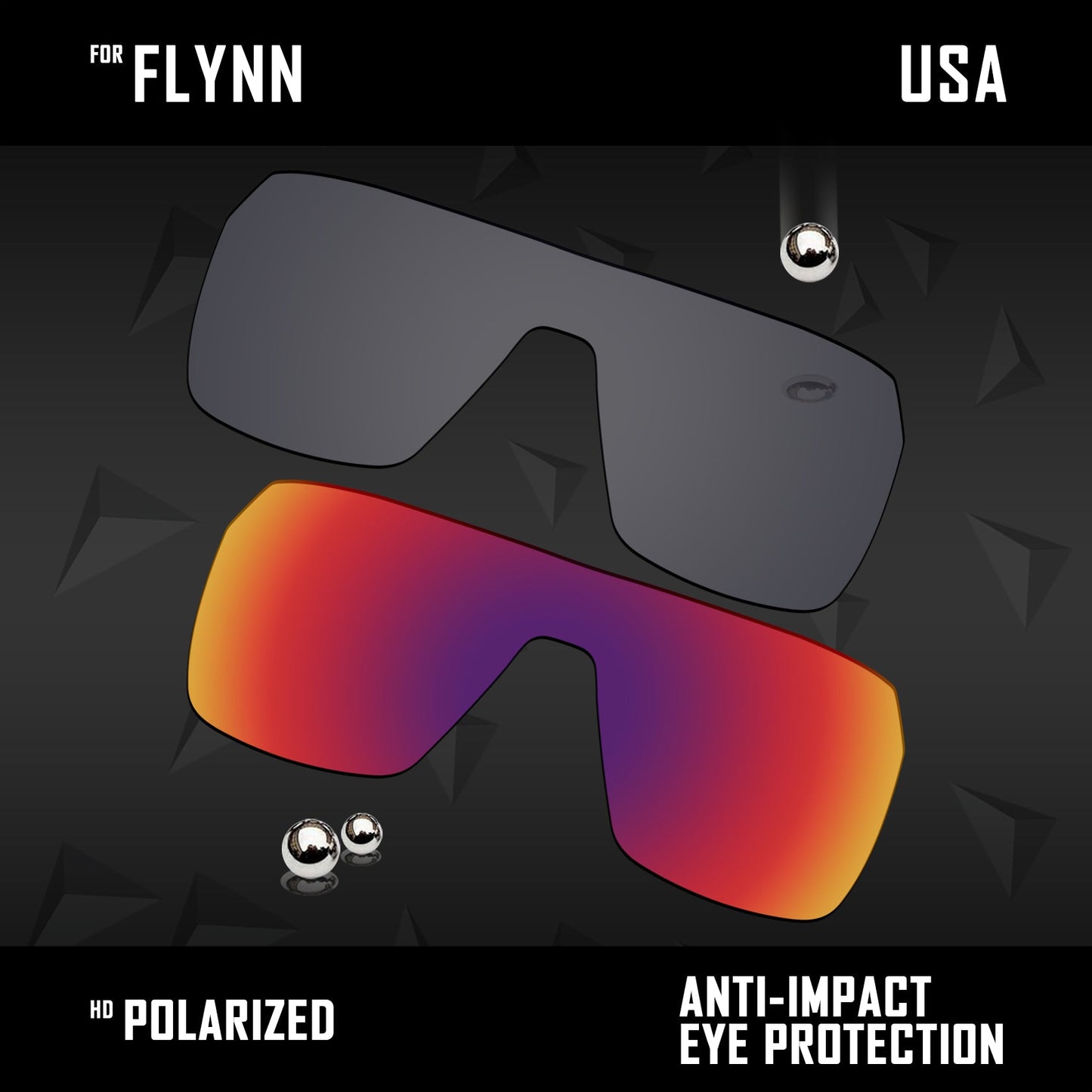 Anti Scratch Polarized Replacement Lenses for-Spy Optic Flynn