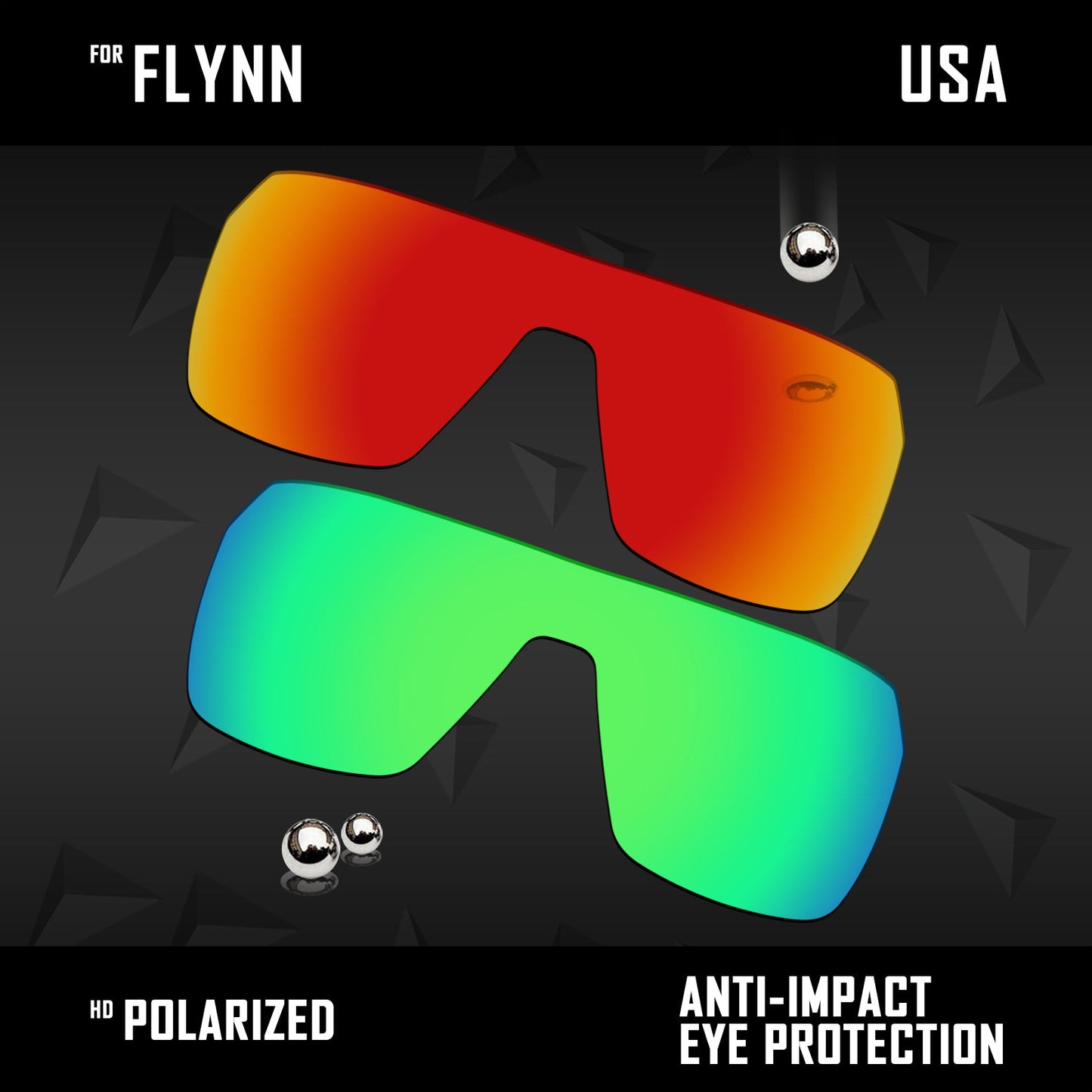 Anti Scratch Polarized Replacement Lenses for-Spy Optic Flynn