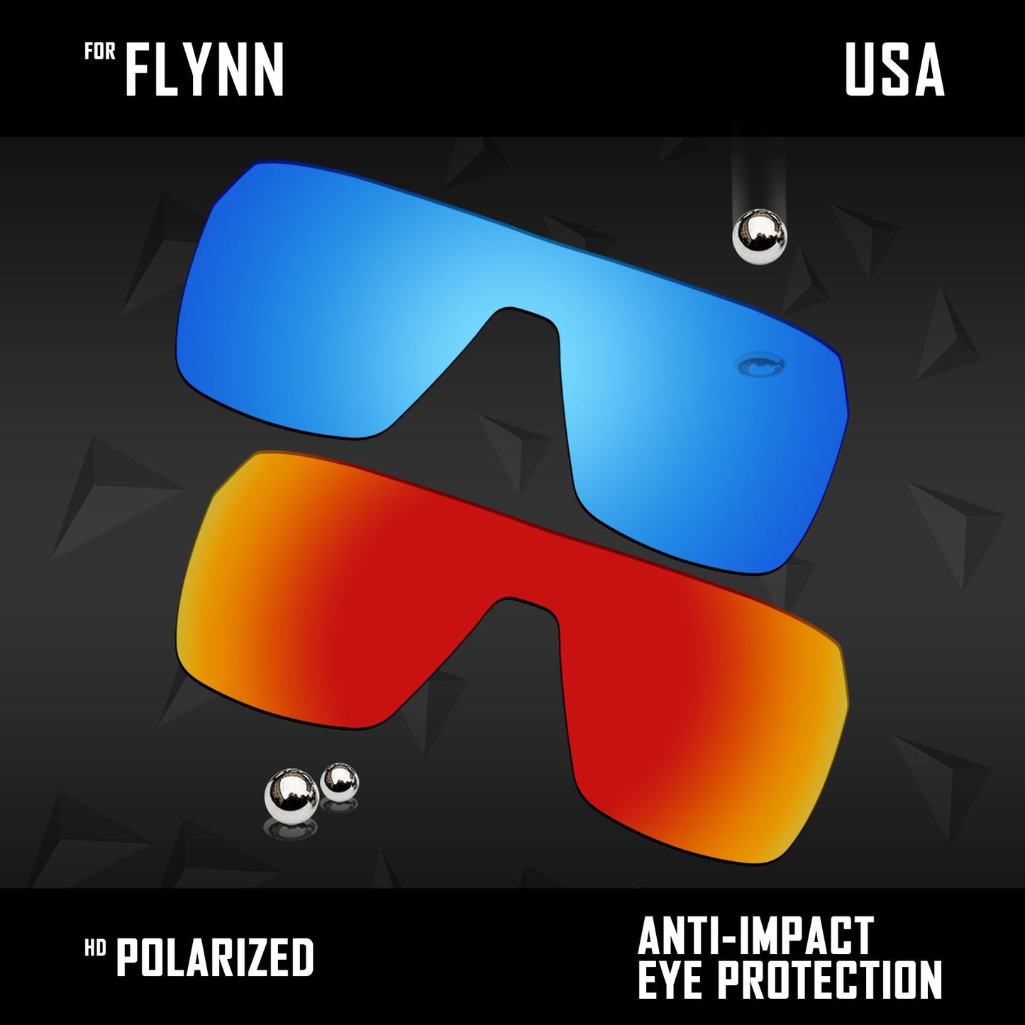 Anti Scratch Polarized Replacement Lenses for-Spy Optic Flynn