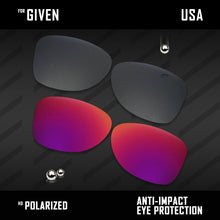 Load image into Gallery viewer, Anti Scratch Polarized Replacement Lenses for-Oakley Given