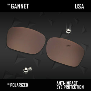 Anti Scratch Polarized Replacement Lenses for-Costa Del Mar Gannet
