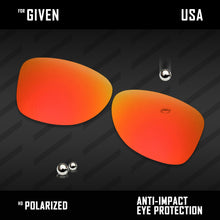 Load image into Gallery viewer, Anti Scratch Polarized Replacement Lenses for-Oakley Given