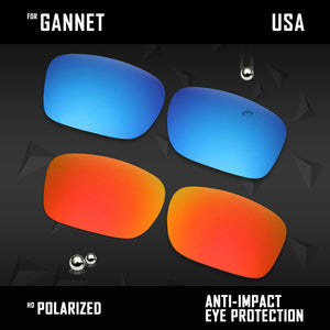 Anti Scratch Polarized Replacement Lenses for-Costa Del Mar Gannet
