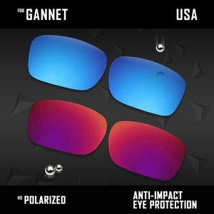 Anti Scratch Polarized Replacement Lenses for-Costa Del Mar Gannet