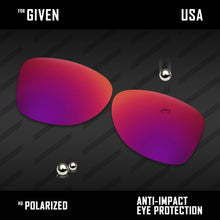 Load image into Gallery viewer, Anti Scratch Polarized Replacement Lenses for-Oakley Given
