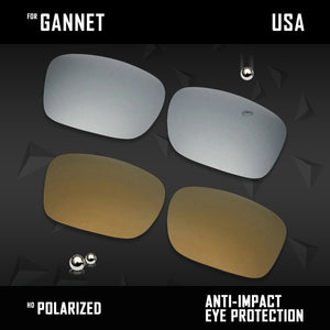 Anti Scratch Polarized Replacement Lenses for-Costa Del Mar Gannet