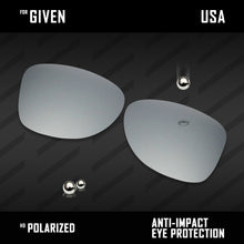 Load image into Gallery viewer, Anti Scratch Polarized Replacement Lenses for-Oakley Given