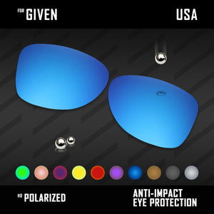 Anti Scratch Polarized Replacement Lenses for-Oakley Given