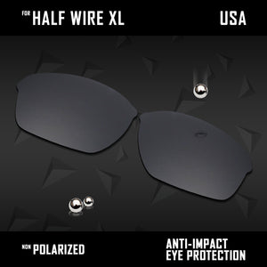 Anti Scratch Polarized Replacement Lenses for-Oakley Half Wire XL