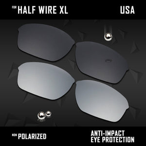 Anti Scratch Polarized Replacement Lenses for-Oakley Half Wire XL
