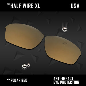 Anti Scratch Polarized Replacement Lenses for-Oakley Half Wire XL