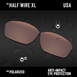 Anti Scratch Polarized Replacement Lenses for-Oakley Half Wire XL