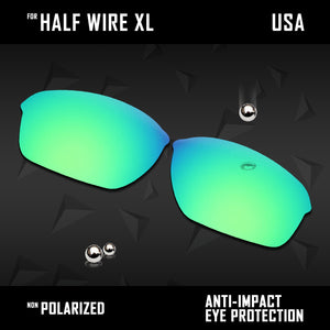 Anti Scratch Polarized Replacement Lenses for-Oakley Half Wire XL