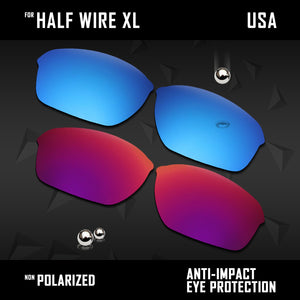 Anti Scratch Polarized Replacement Lenses for-Oakley Half Wire XL