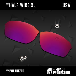 Anti Scratch Polarized Replacement Lenses for-Oakley Half Wire XL