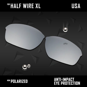 Anti Scratch Polarized Replacement Lenses for-Oakley Half Wire XL