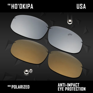 Anti Scratch Polarized Replacement Lenses for-Maui Jim Ho'okipa