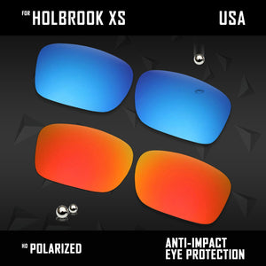 Anti Scratch Polarized Replacement Lenses for-Oakley Holbrook XS