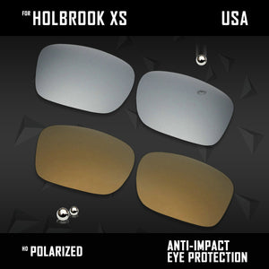 Anti Scratch Polarized Replacement Lenses for-Oakley Holbrook XS
