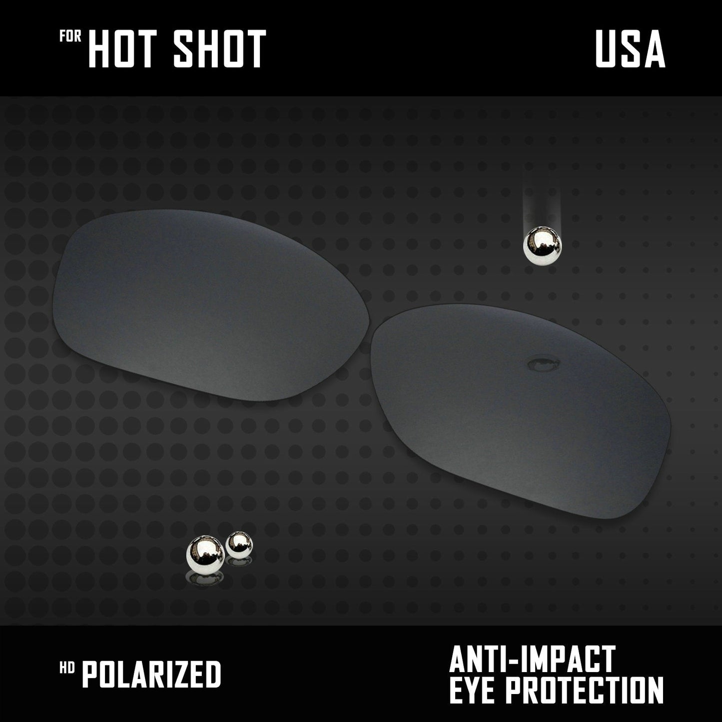 Anti Scratch Polarized Replacement Lenses for-Arnette Hot Shot