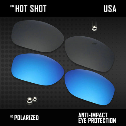 Anti Scratch Polarized Replacement Lenses for-Arnette Hot Shot