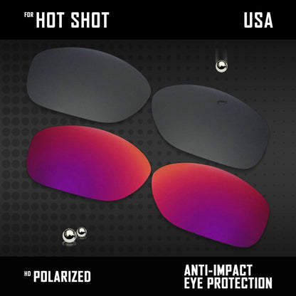 Anti Scratch Polarized Replacement Lenses for-Arnette Hot Shot
