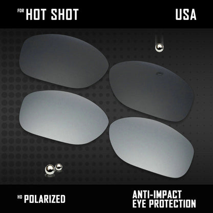 Anti Scratch Polarized Replacement Lenses for-Arnette Hot Shot