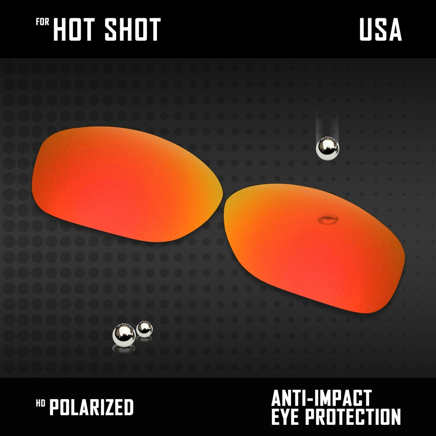 Anti Scratch Polarized Replacement Lenses for-Arnette Hot Shot