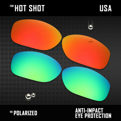 Anti Scratch Polarized Replacement Lenses for-Arnette Hot Shot