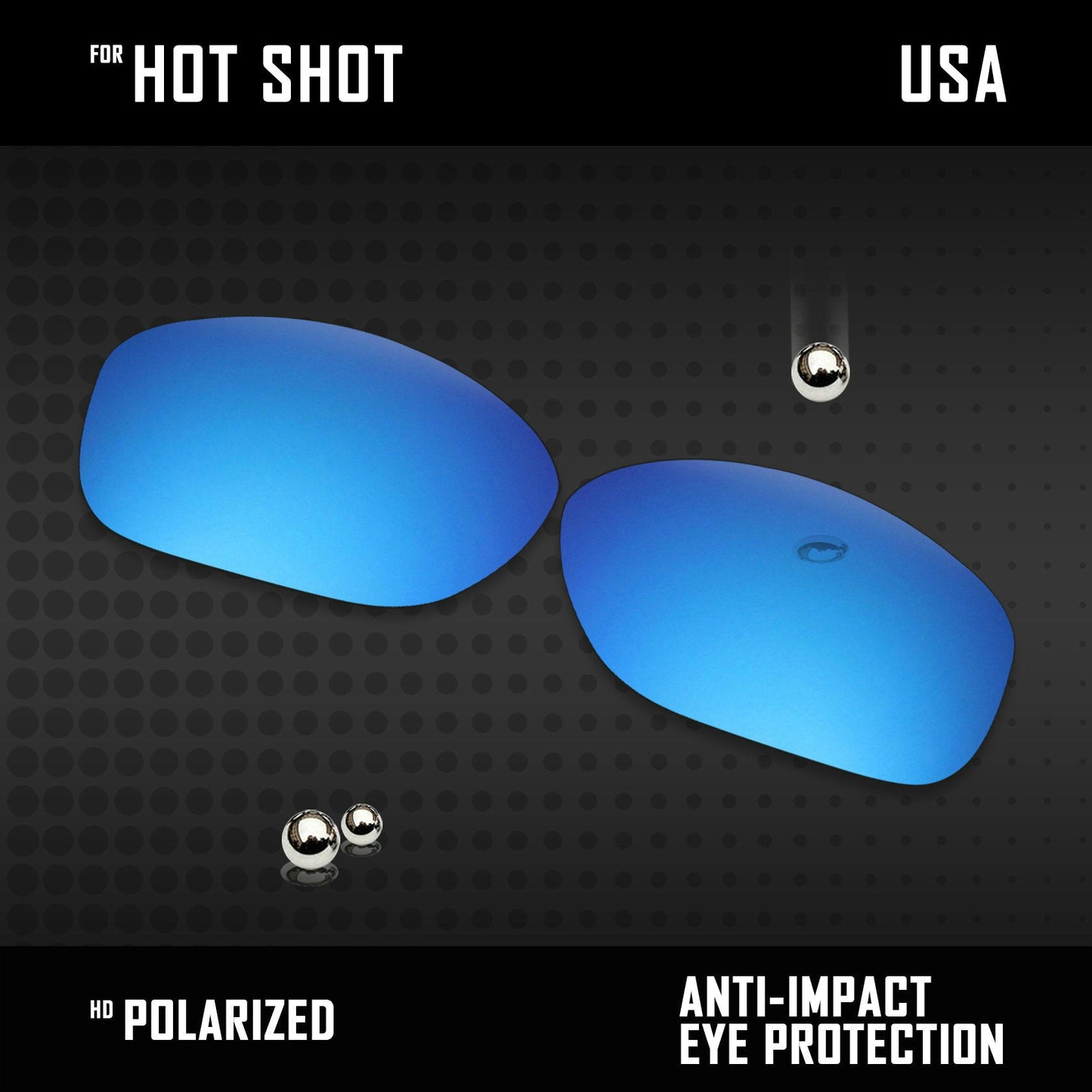 Anti Scratch Polarized Replacement Lenses for-Arnette Hot Shot