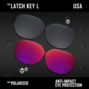 Anti Scratch Polarized Replacement Lenses for-Oakley Latch Key L