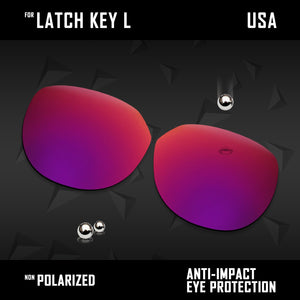 Anti Scratch Polarized Replacement Lenses for-Oakley Latch Key L
