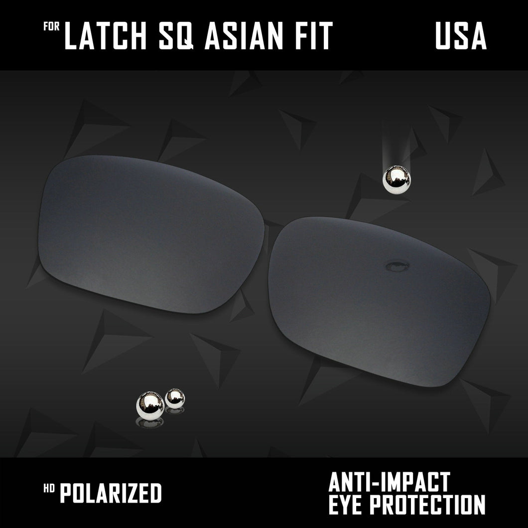 Anti Scratch Polarized Replacement Lenses for-Oakley Latch Sq Asian Fit