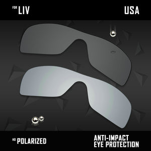 Anti Scratch Polarized Replacement Lenses for-Oakley Liv
