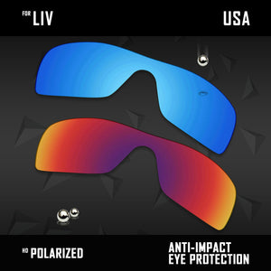 Anti Scratch Polarized Replacement Lenses for-Oakley Liv
