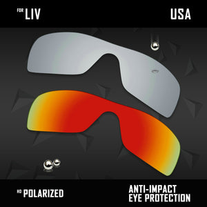 Anti Scratch Polarized Replacement Lenses for-Oakley Liv