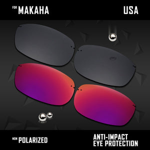 Anti Scratch Polarized Replacement Lenses for-Maui Jim Makaha