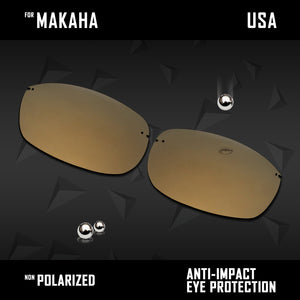 Anti Scratch Polarized Replacement Lenses for-Maui Jim Makaha