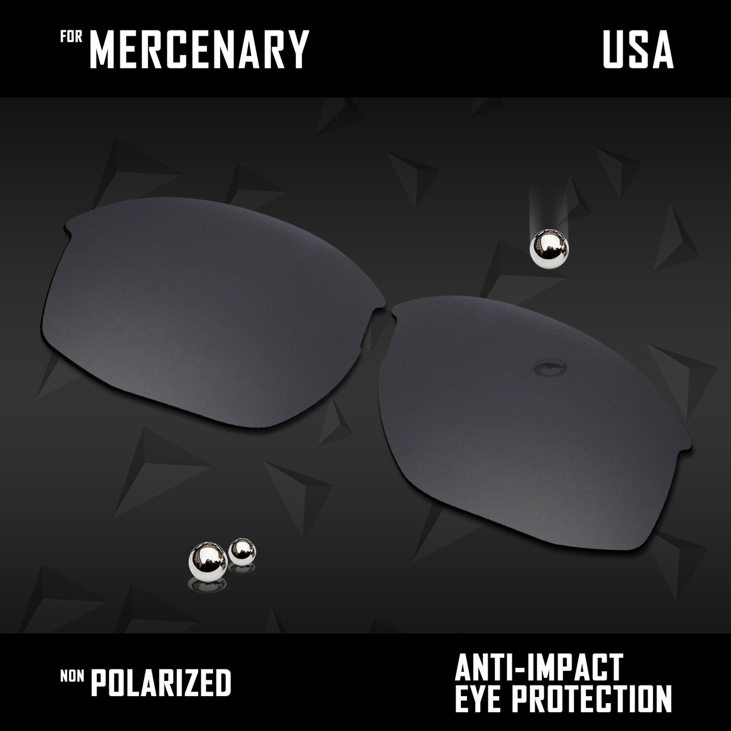 Anti Scratch Polarized Replacement Lenses for-Oaley Mercenary